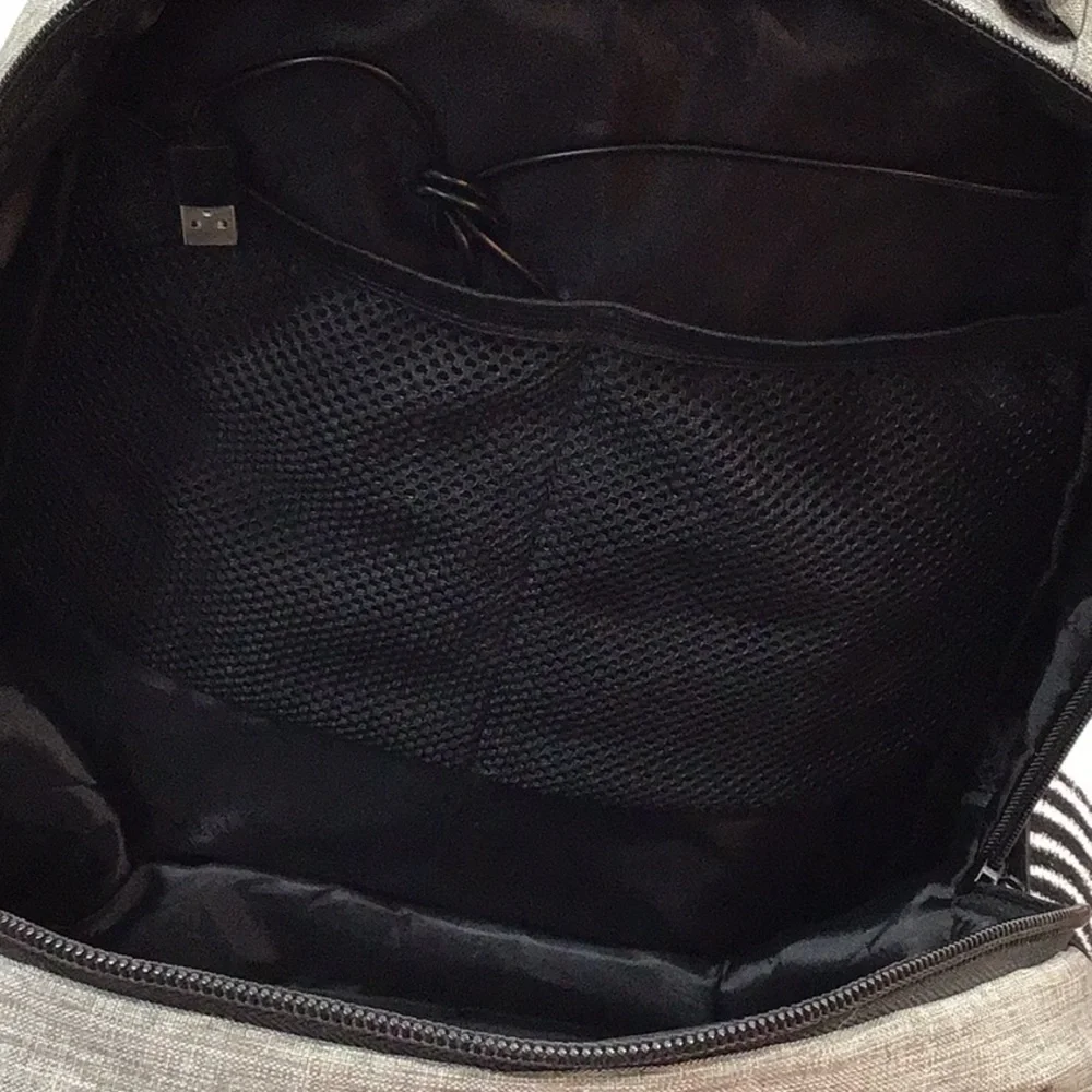 Matein gray fabric multi pocket backpack NWOT